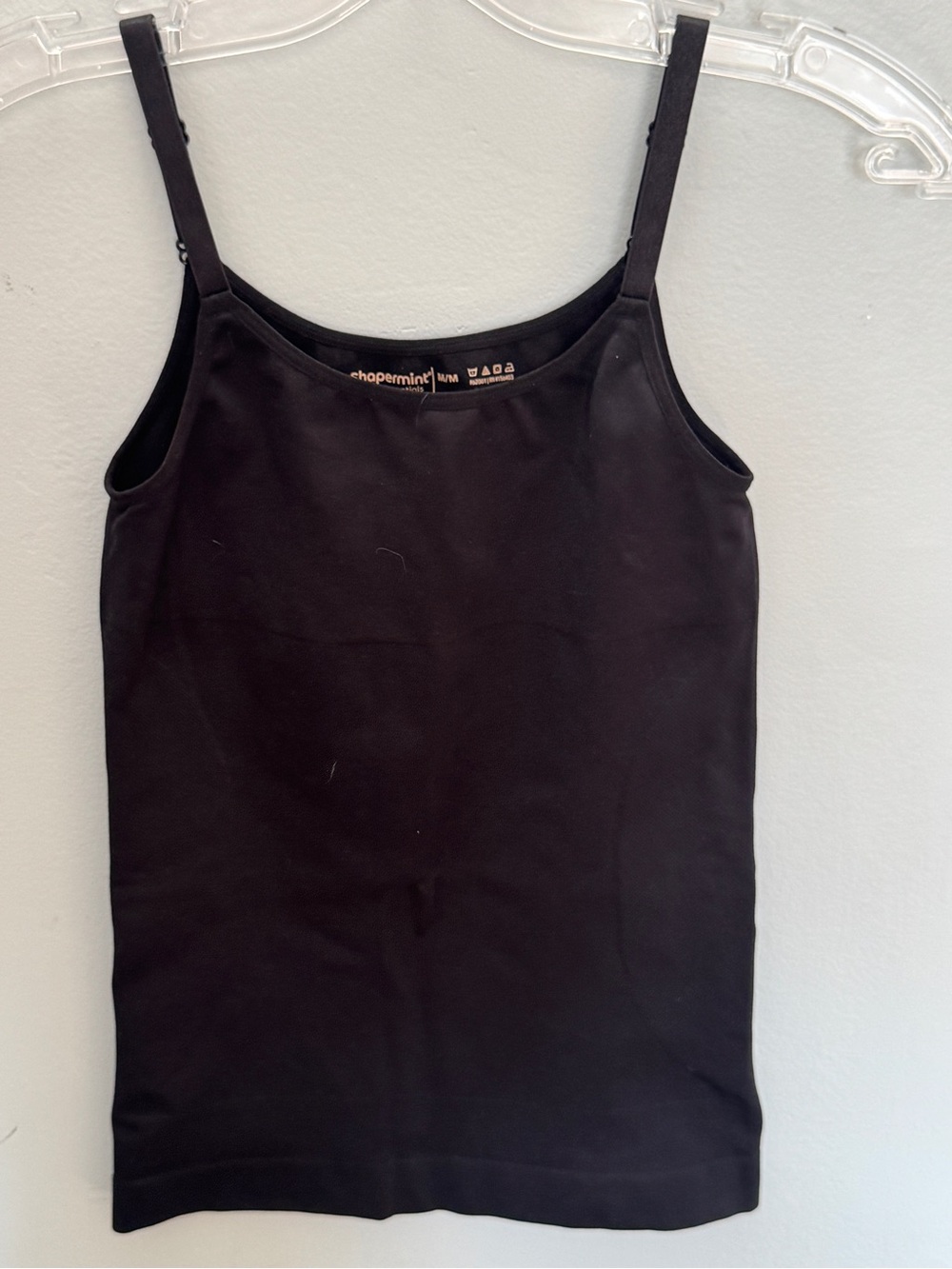 NWOT Shapermint Essentials Black Shaping Cami Tank Top Med Adjustable Camisole